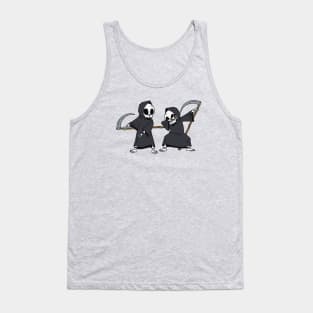 Flossing & Dabbing Grim Reapers // Funny Halloween Dancing Tank Top